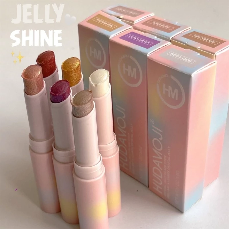 سایه چشم استیکی ژله ای هدا موجی با افکت شاین دار hudamoji